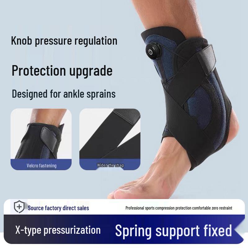 Adjustable Ankle Support Brace with Rotary Buckle for Foot Drop L чорний/синій
Adjustable Ankle Support Brace with Rotary Buckle for Foot Drop L чорний/синій