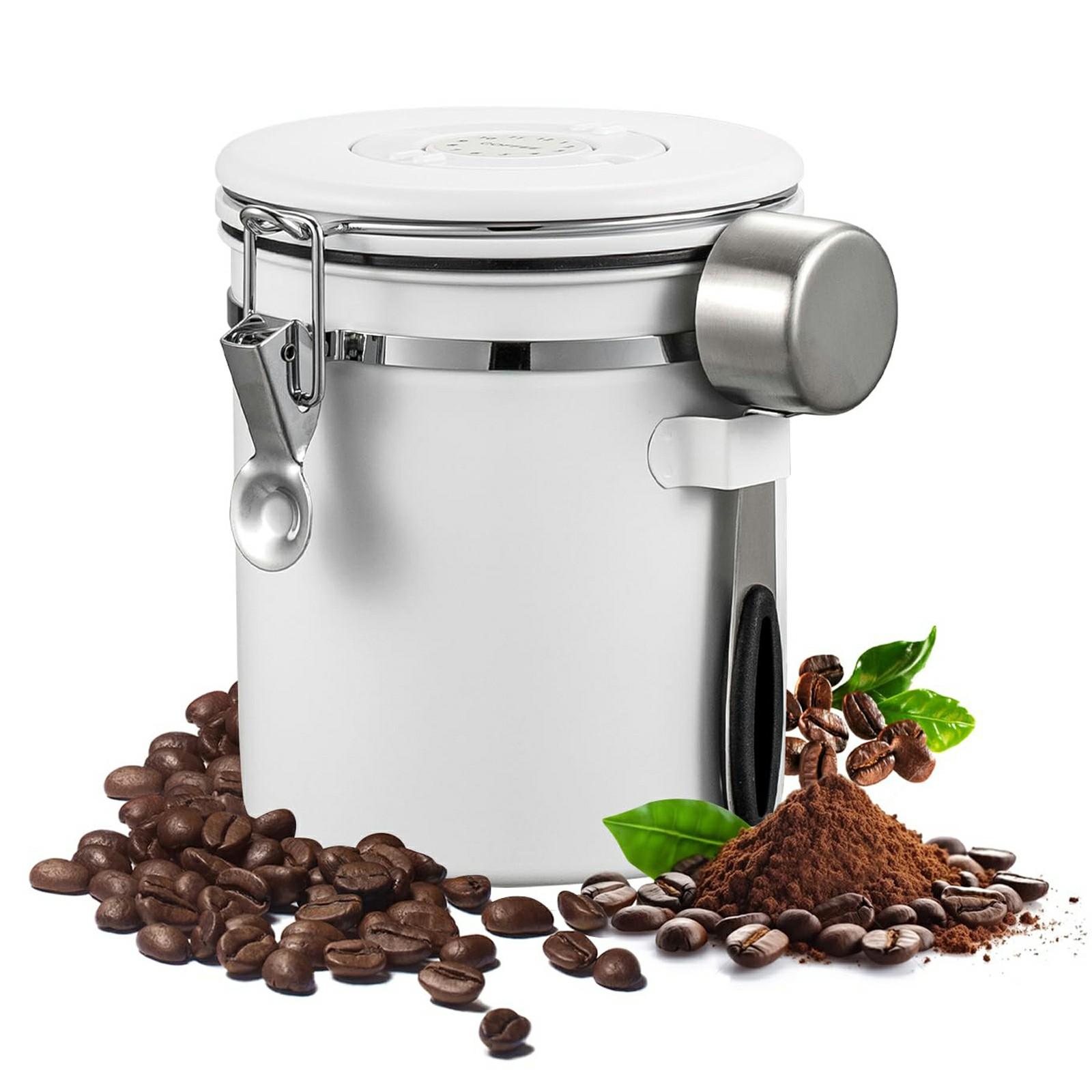 Coffee Bean Storage Container 1200ml Stainless Steel Airtight Canister with CO2 Valve For Coffee Grounds Tea
Coffee Bean Storage Container 1200ml Stainless Steel Airtight Canister with CO2 Valve For Coffee Grounds Tea