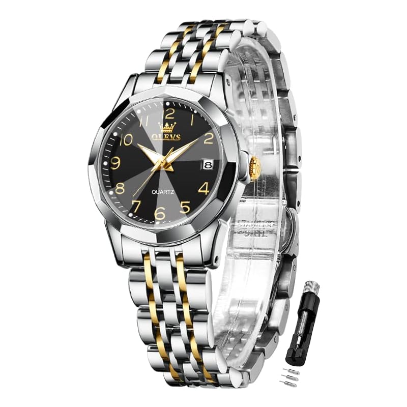 OLEVS watch ladies Fashionable quartz waterproof Easy to see digital dial Popularity for women clock business japanese movement date night light
OLEVS watch ladies Fashionable quartz waterproof Easy to see digital dial Popularity for women clock business japanese movement date night light