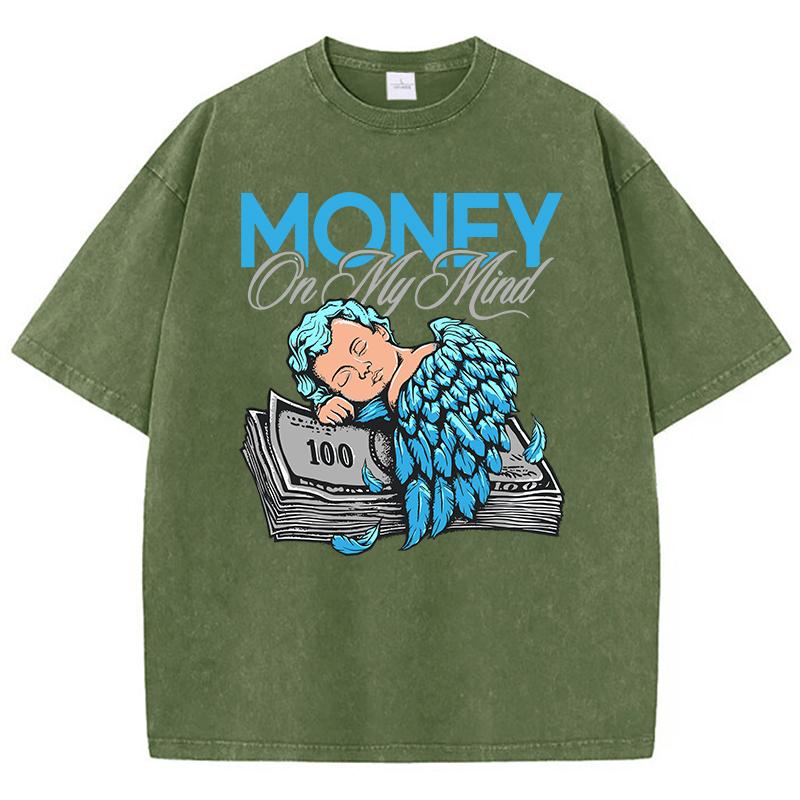 Vintage Womans Acid Wash TShirts Money On My Mind Manga Angel Printed Tops Crewneck Cotton Oversize Tees Fashion Female Clothes S
Vintage Womans Acid Wash TShirts Money On My Mind Manga Angel Printed Tops Crewneck Cotton Oversize Tees Fashion Female Clothes S