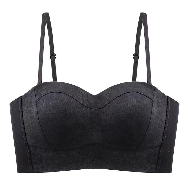 Thin shoulder straps women s models show large breasts, anti-sagging, no steel ring, no trace tube top bra cover 38/85AB чорний
Thin shoulder straps women s models show large breasts, anti-sagging, no steel ring, no trace tube top bra cover 38/85AB чорний