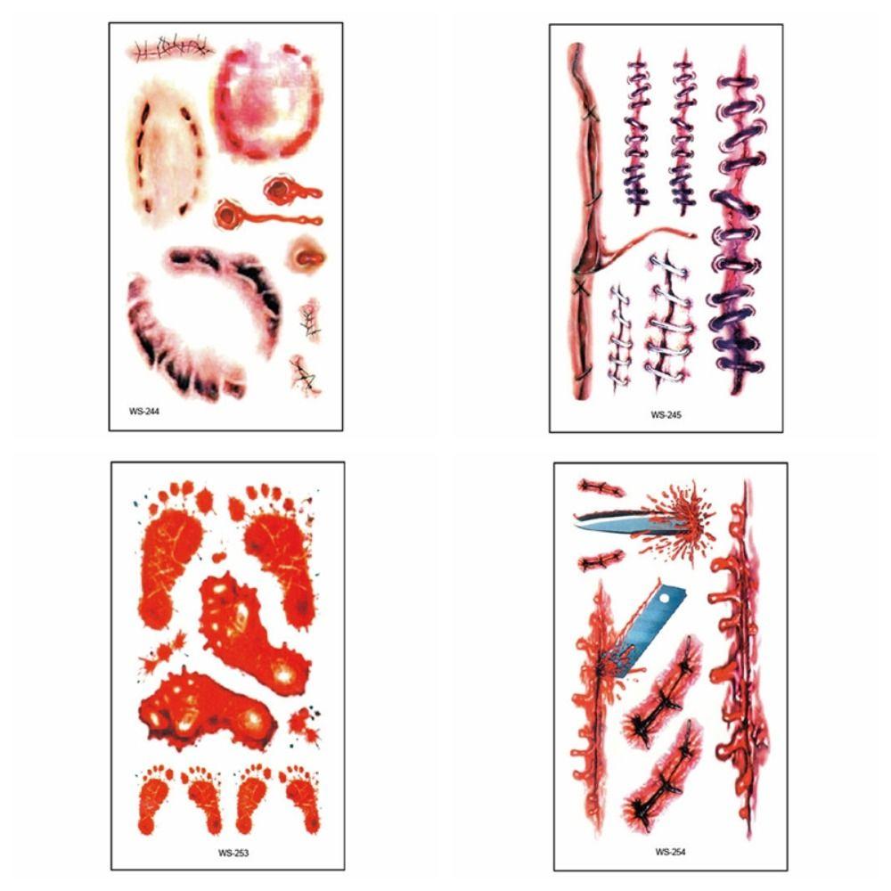 30Sheets Waterproof Face Sticker Big Mouth Scar Tattoo Halloween Tattoo Stickers Party Supplies 30Sheets
30Sheets Waterproof Face Sticker Big Mouth Scar Tattoo Halloween Tattoo Stickers Party Supplies 30Sheets