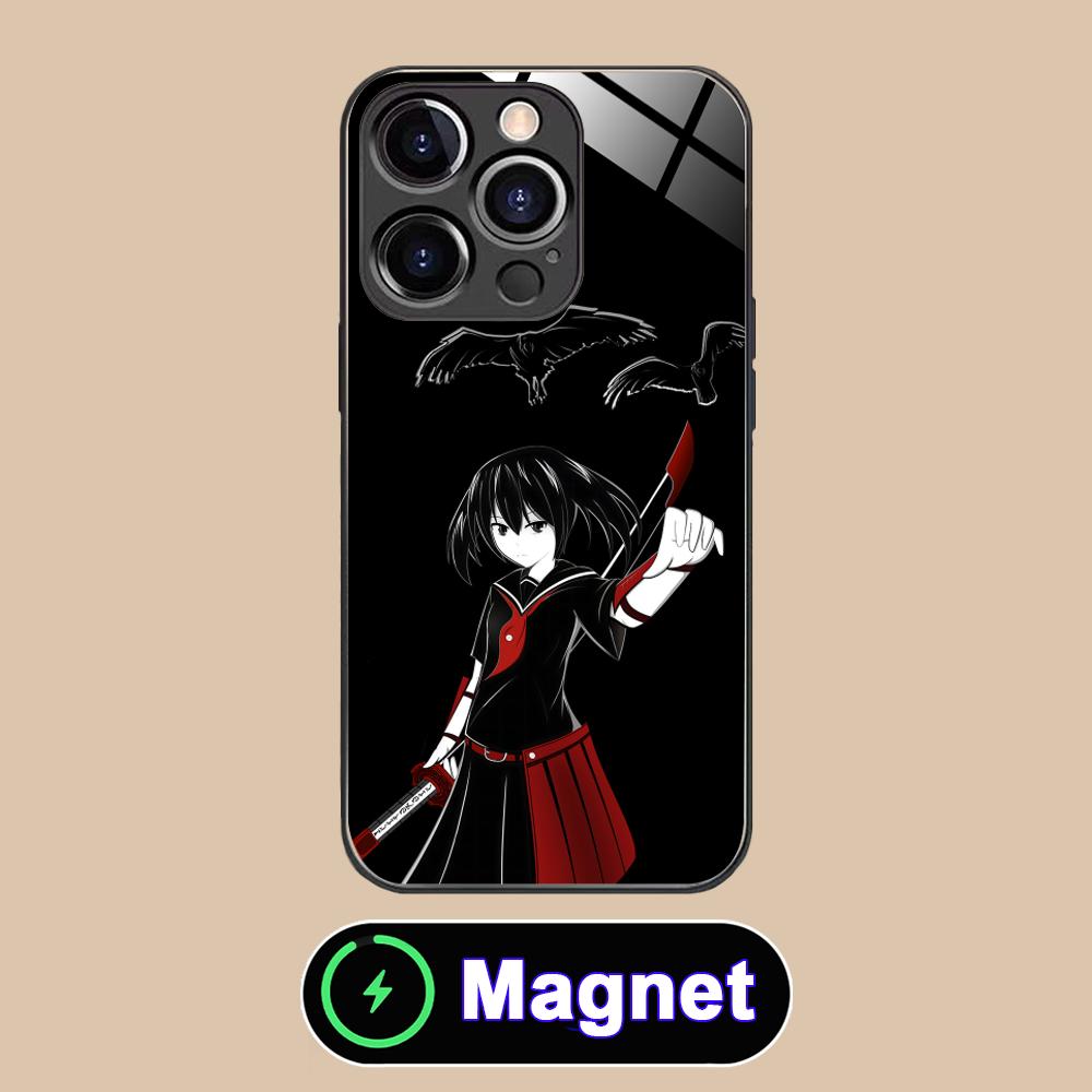 Akame Kurome Glass MagSafe Mobile Phone Case for iPhone 17 16 15 14 13 12 11 Air Pro Max Plus Mini Colorful Cover iPhone 11 Pro Max
Akame Kurome Glass MagSafe Mobile Phone Case for iPhone 17 16 15 14 13 12 11 Air Pro Max Plus Mini Colorful Cover iPhone 11 Pro Max