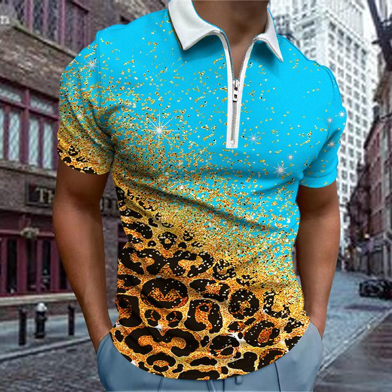 Повседневная футболка с лацканами, молодежная модная футболка с застежкой-молнией, футболка с коротким рукавом, мужская футболка с блестящим 3D-принтом леопарда 8XL светло-синий
Повседневная футболка с лацканами, молодежная модная футболка с застежкой-молнией, футболка с коротким рукавом, мужская футболка с блестящим 3D-принтом леопарда 8XL светло-синий