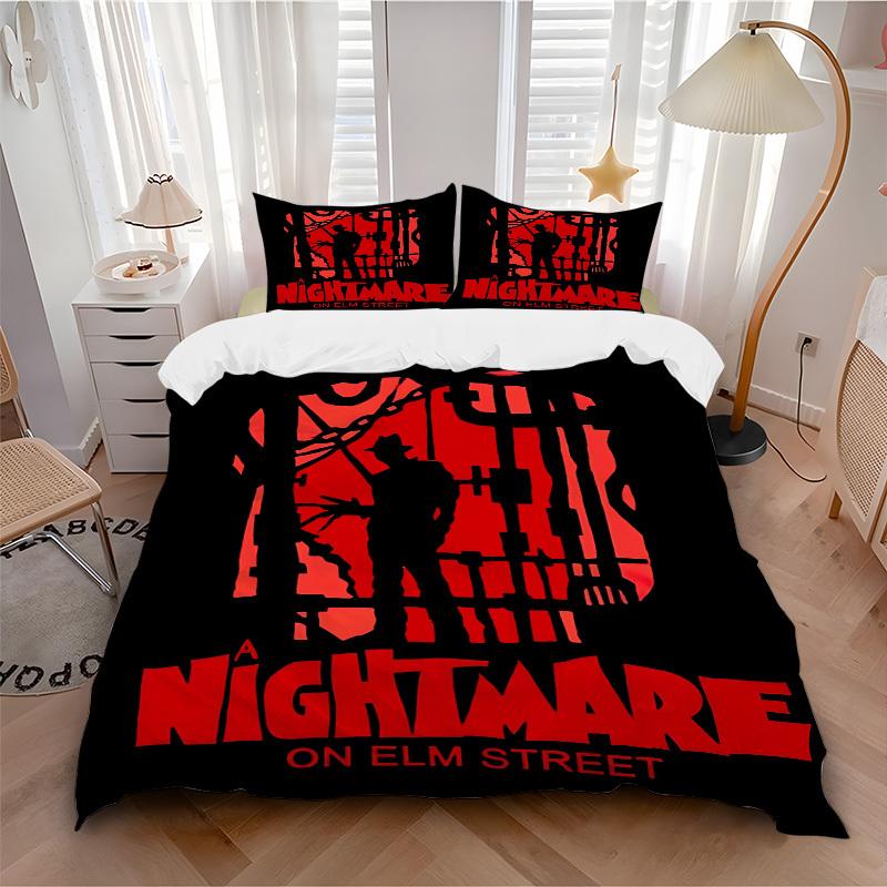 3pcs A Nightmare on Elm Street Bedding Set, Soft Polyester Duvet Cover and Pillowcases Machine Washable Seasons all suitable 64 135x200cm
3pcs A Nightmare on Elm Street Bedding Set, Soft Polyester Duvet Cover and Pillowcases Machine Washable Seasons all suitable 64 135x200cm