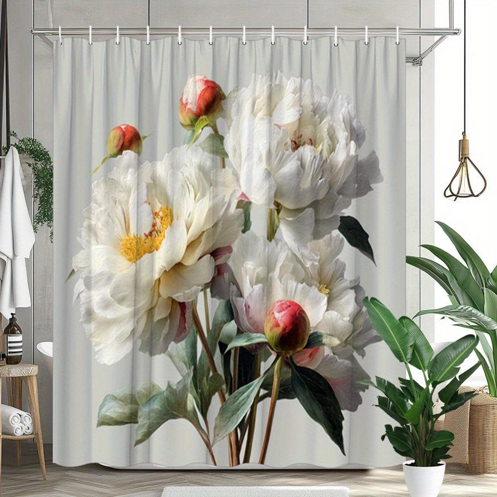 Graceful Bunch Of Peonies Washable Dirt-Resistant Shower Curtain Shower Head Waterproof Polyester Bath Curtain For Home Decor W60H190(CM)-1 Pcs
Graceful Bunch Of Peonies Washable Dirt-Resistant Shower Curtain Shower Head Waterproof Polyester Bath Curtain For Home Decor W60H190(CM)-1 Pcs