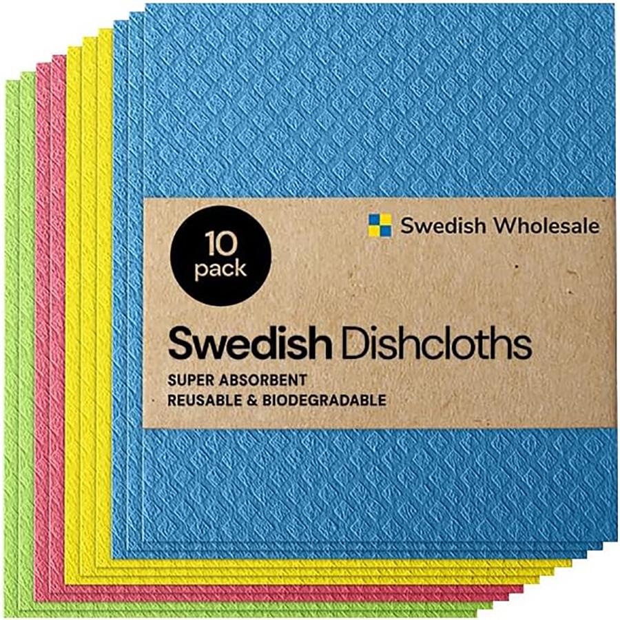 Kitchen Dishcloths, Reusable Paper Towels for Counter and Dishware - Eco-Friendly Cellulose Sponge Cloths
Kitchen Dishcloths, Reusable Paper Towels for Counter and Dishware - Eco-Friendly Cellulose Sponge Cloths