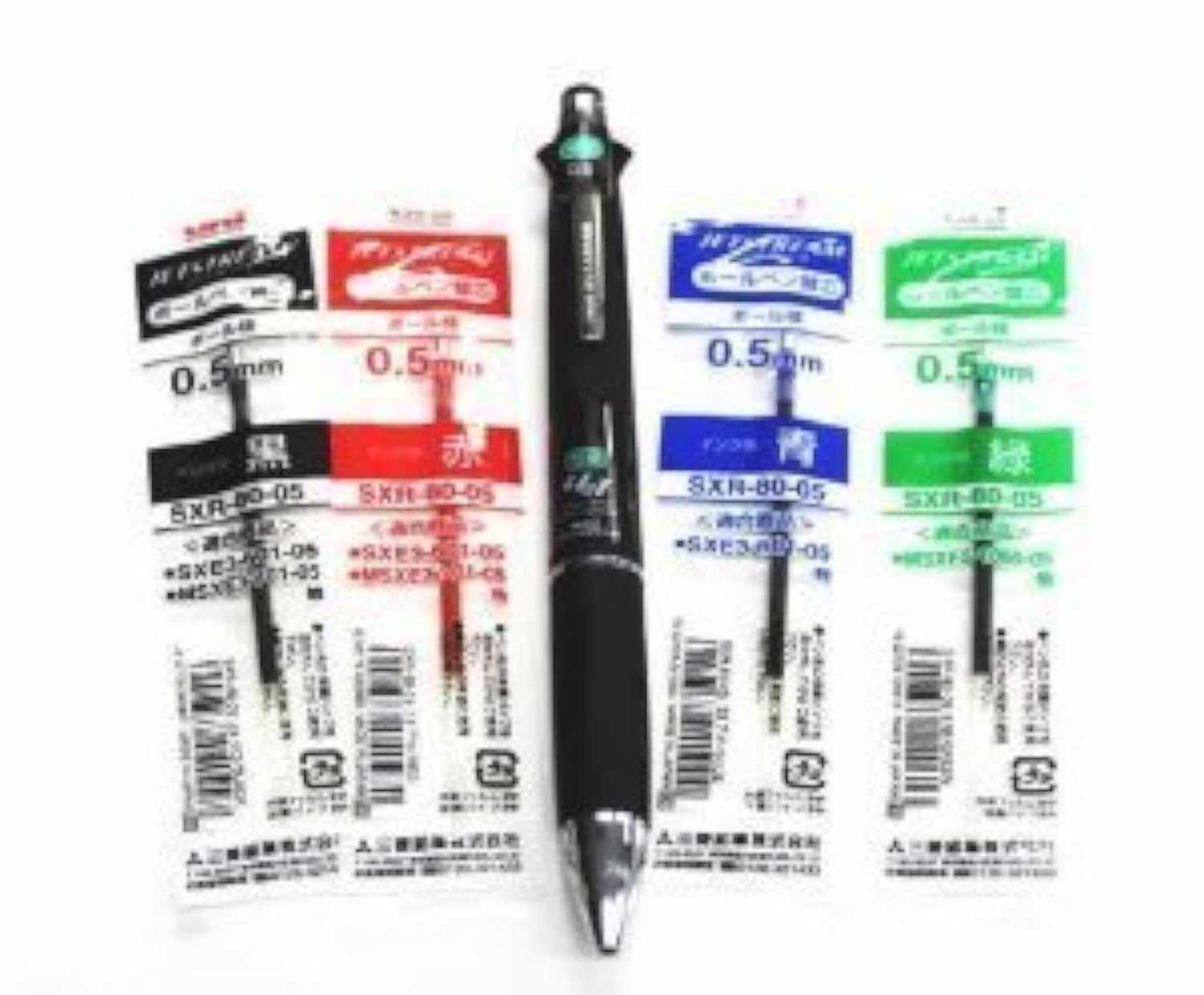 Uni-ball Jetstream 4&1 4 Color 0.5 Mm Ballpoint Multi Pen(msxe510005.24)+ 0.5 Mm Pencil(black Body) & 4colors Ink Pens Refills Value Set
Uni-ball Jetstream 4&1 4 Color 0.5 Mm Ballpoint Multi Pen(msxe510005.24)+ 0.5 Mm Pencil(black Body) & 4colors Ink Pens Refills Value Set