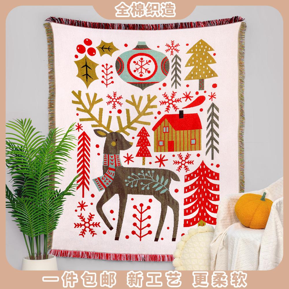 Outdoor Camping Blanket Moisture-proof Picnic Mat Jacquard Tapestry Christmas Sofa Towel Cover 160x130cm
Outdoor Camping Blanket Moisture-proof Picnic Mat Jacquard Tapestry Christmas Sofa Towel Cover 160x130cm