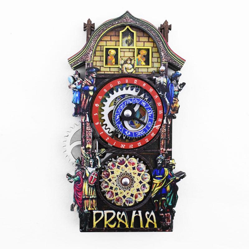 Prague Astronomical Clock 3D Rotatable Gears Wooden Fridge Magnet Souvenir
Prague Astronomical Clock 3D Rotatable Gears Wooden Fridge Magnet Souvenir