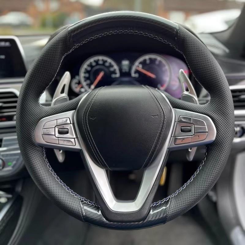 Car Steering Wheel Cover Leather For BMW G20 G21 G30 G31 G32 X3 G01 X4 G02 X5 G05 X7 G07 Z4 Steering Wheel Car Accessory Red Thread
Car Steering Wheel Cover Leather For BMW G20 G21 G30 G31 G32 X3 G01 X4 G02 X5 G05 X7 G07 Z4 Steering Wheel Car Accessory Red Thread