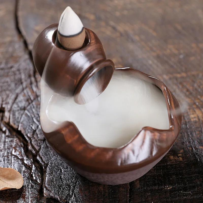 Creative Wine Jar Censer Backflow Incense Burner Ornament Bedroom Home Yoga Decoration Crafts(Without Incense)
Creative Wine Jar Censer Backflow Incense Burner Ornament Bedroom Home Yoga Decoration Crafts(Without Incense)