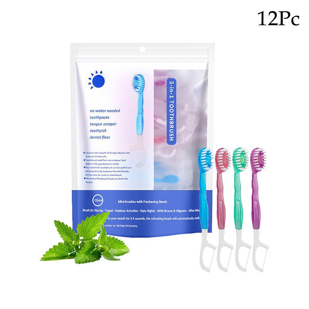 Five-in-one bursting bead Disposable Cleaning Toothbrush Includes Mouthwash Portable Travel Toothbrush With Dental Floss
Five-in-one bursting bead Disposable Cleaning Toothbrush Includes Mouthwash Portable Travel Toothbrush With Dental Floss