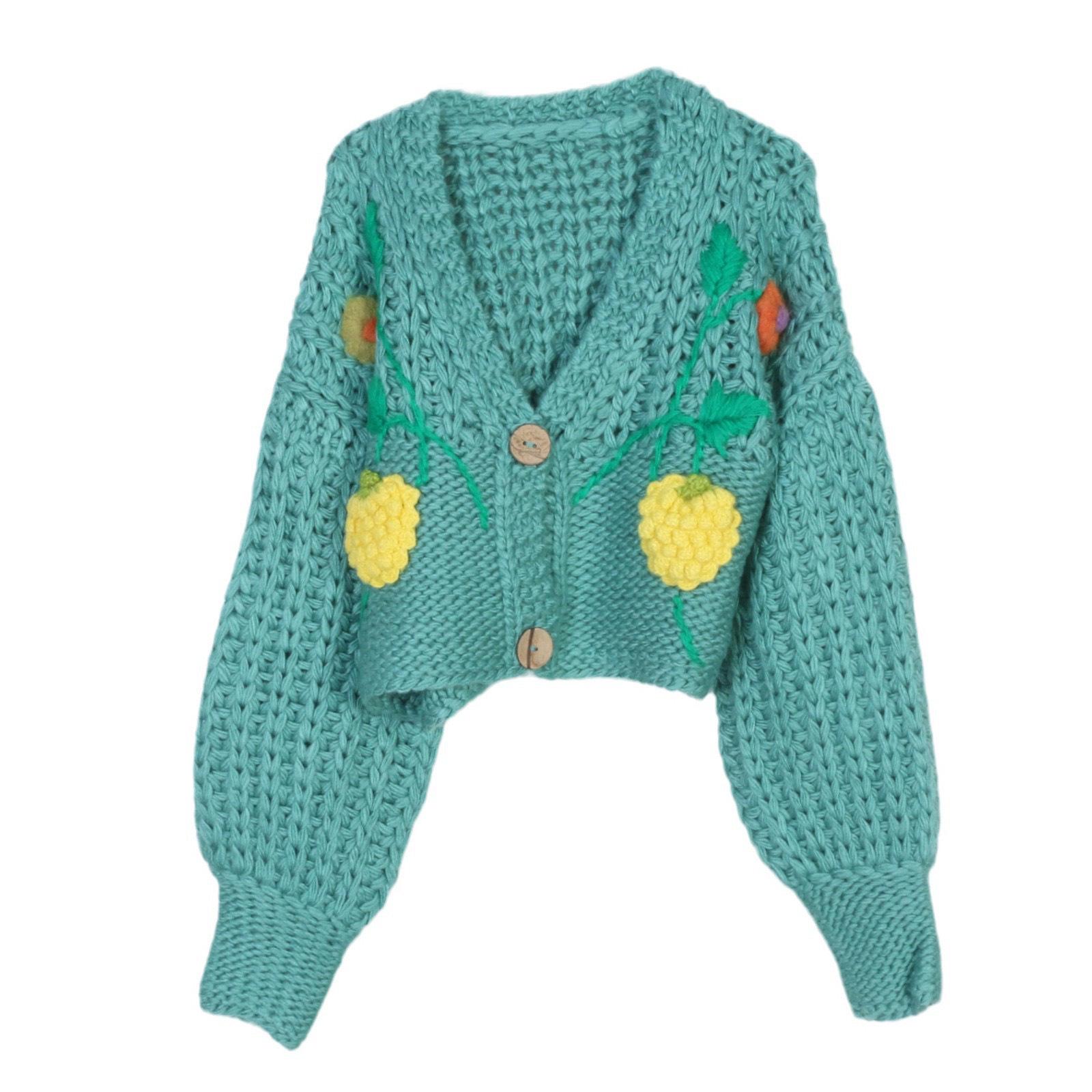 Hand-knitted Cross-Border Cardigan: Age-Defying Fall/Winter 2024 Fashion Short Sweater Small
Hand-knitted Cross-Border Cardigan: Age-Defying Fall/Winter 2024 Fashion Short Sweater Small