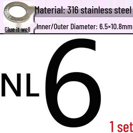 304 Stainless Steel Double Coil Self-Locking Anti-Vibration Washer, DIN25201, Double-Sided Teeth, Anti-Loosening, Embossed Conical Design
304 Stainless Steel Double Coil Self-Locking Anti-Vibration Washer, DIN25201, Double-Sided Teeth, Anti-Loosening, Embossed Conical Design