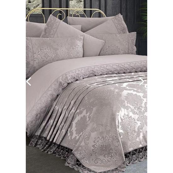 Свадебный комплект из 7 предметов French Lace Kure, серый
Свадебный комплект из 7 предметов French Lace Kure, серый