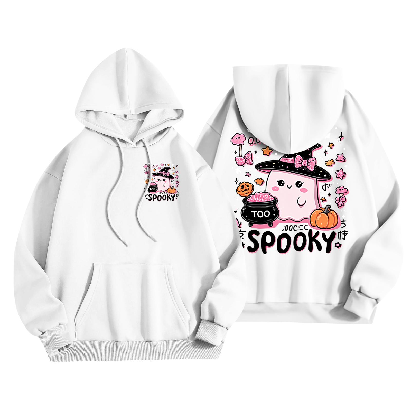 Детская повседневная модная толстовка с капюшоном и длинными рукавами с принтом на Хэллоуин 110 белый
Детская повседневная модная толстовка с капюшоном и длинными рукавами с принтом на Хэллоуин 110 белый