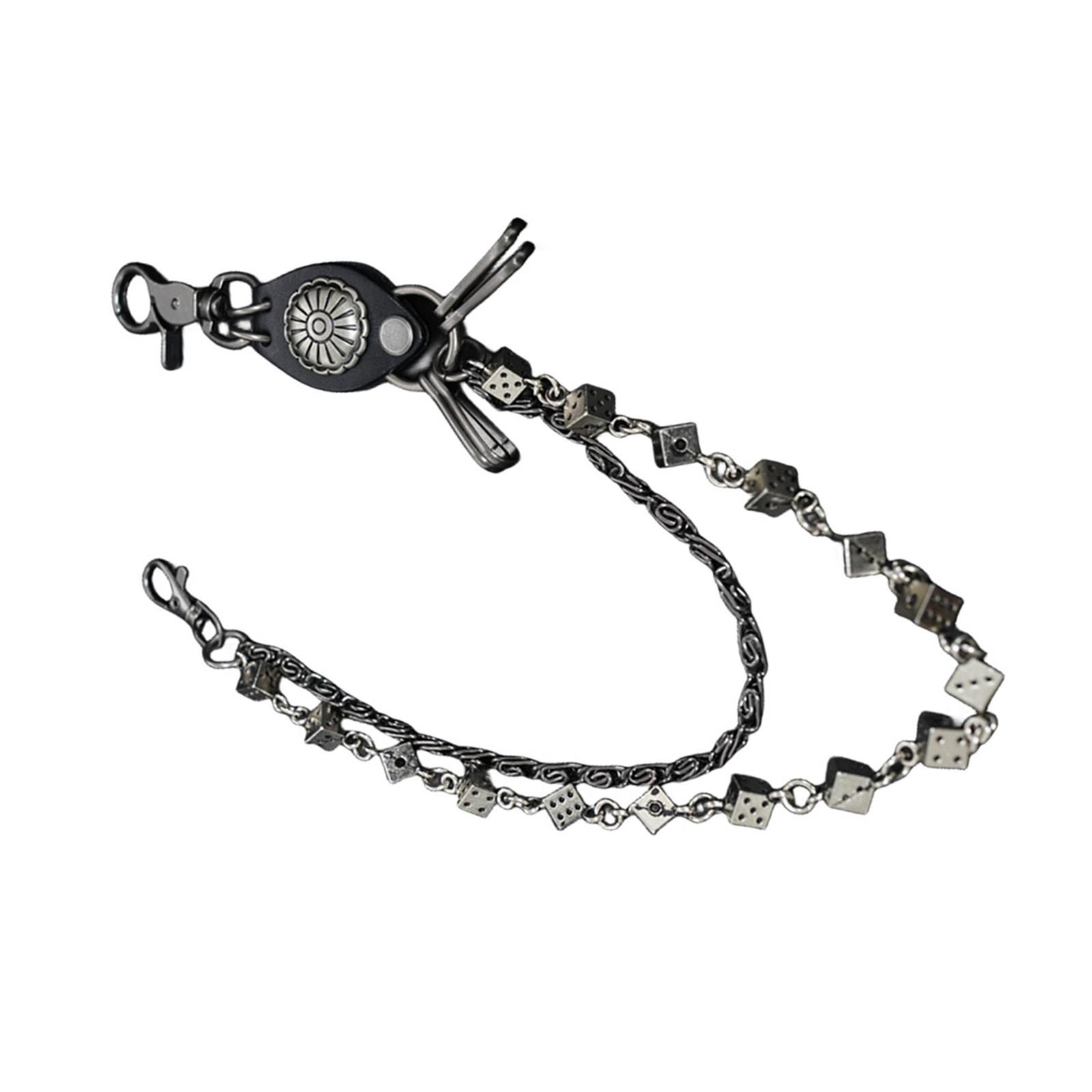 Trendy Biker Sturdy Alloy Jean Chain with Dices Link for Gothic and Punk Styles Enthusiasts Daily Casual Use Outfits 1
Trendy Biker Sturdy Alloy Jean Chain with Dices Link for Gothic and Punk Styles Enthusiasts Daily Casual Use Outfits 1