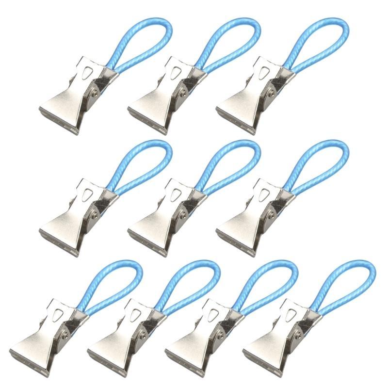 10 Pieces Sturdy Metal Towel Clip With Strong Grip Accessory for Home Use синий
10 Pieces Sturdy Metal Towel Clip With Strong Grip Accessory for Home Use синий