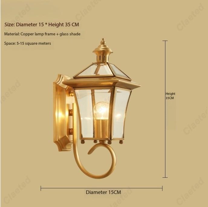 European Modern Minimalist LED Copper Wall Lamp Outdoor Corridor Courtyard Balcony Waterproof Wall Lamp three-colour
European Modern Minimalist LED Copper Wall Lamp Outdoor Corridor Courtyard Balcony Waterproof Wall Lamp three-colour