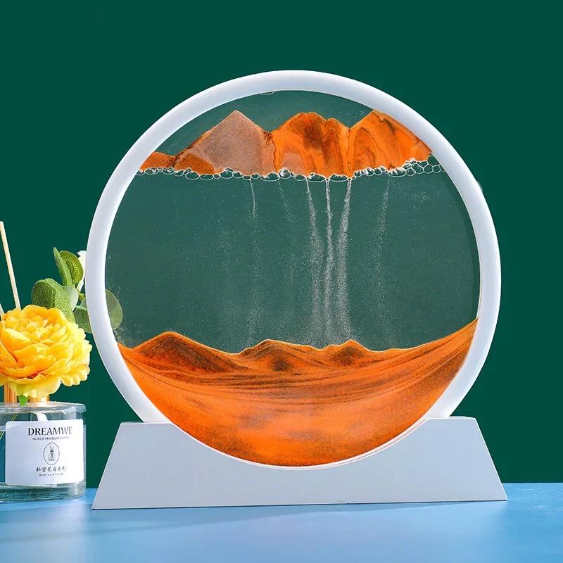 3D движущаяся песочная картина Скандинавское креативное украшение Жидкие песочные часы Текучий песок Песочный пейзаж Круглый рисунок быстрыми песками Домашний декор Подарки 5 inch
3D движущаяся песочная картина Скандинавское креативное украшение Жидкие песочные часы Текучий песок Песочный пейзаж Круглый рисунок быстрыми песками Домашний декор Подарки 5 inch