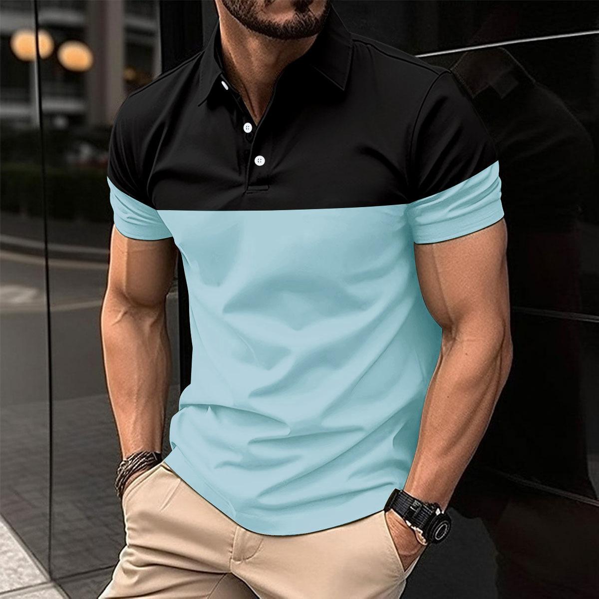 Summer Men s Short Sleeve Polo Shirts Business Casual Patchwork Polos Men Breathable Tops XXXL
Summer Men s Short Sleeve Polo Shirts Business Casual Patchwork Polos Men Breathable Tops XXXL