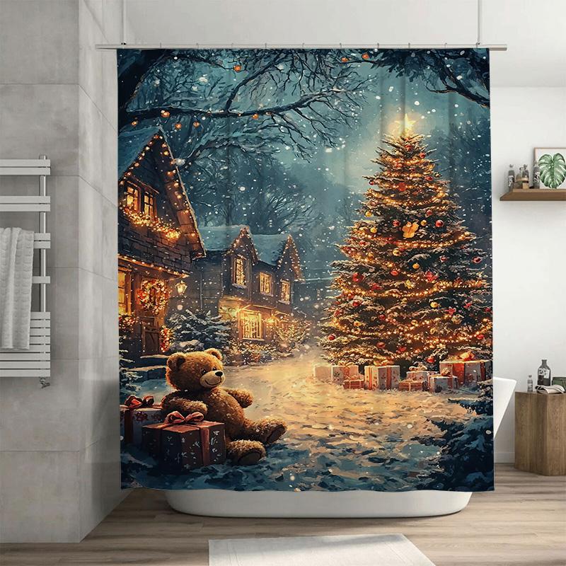 Tuniu Charming Winter Village Bathroom Decor Shower Curtain Cozy Snowscape Holiday Festive Home Textile Unique Gift Idea Lovely W60H190(CM)-1 Pcs
Tuniu Charming Winter Village Bathroom Decor Shower Curtain Cozy Snowscape Holiday Festive Home Textile Unique Gift Idea Lovely W60H190(CM)-1 Pcs