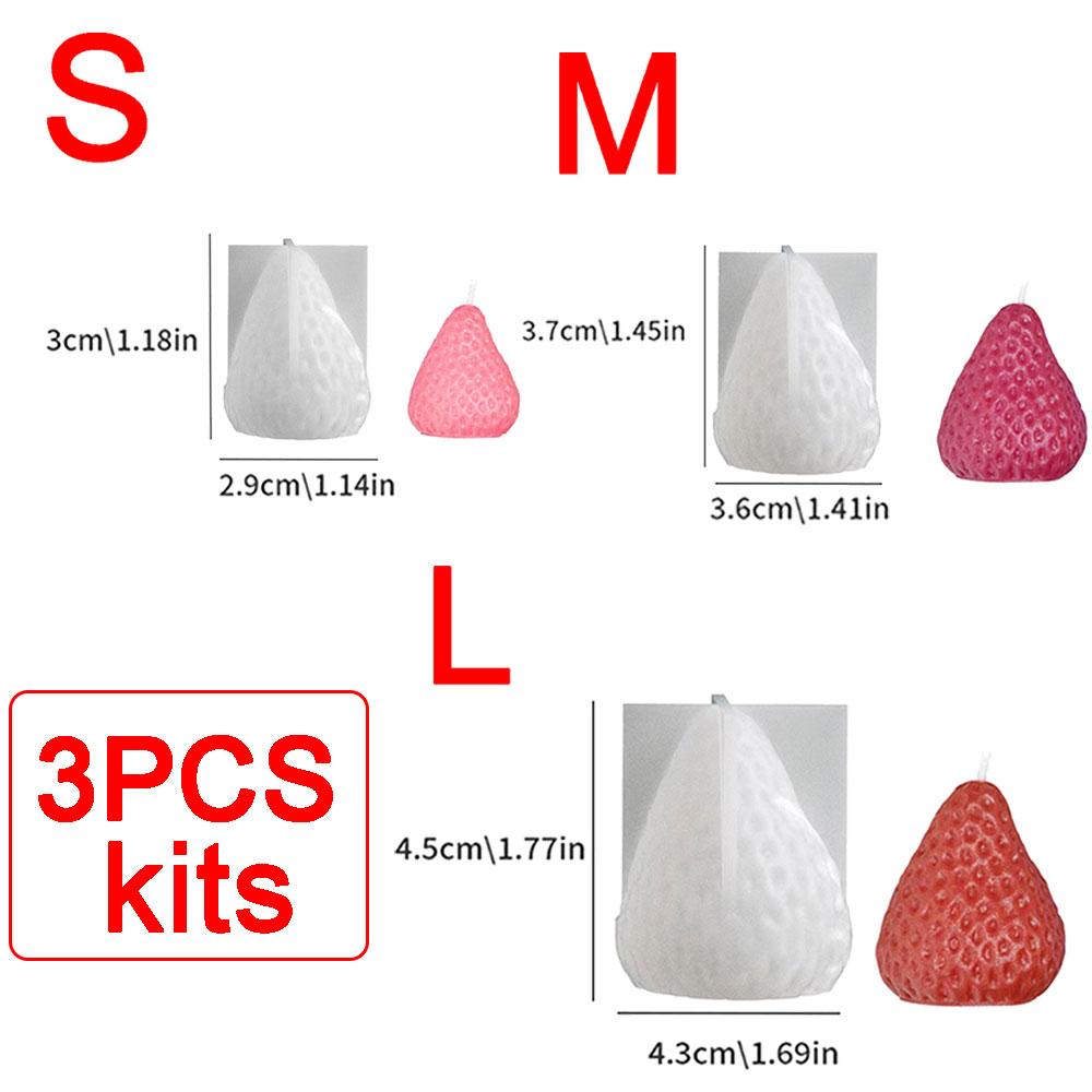 Силіконова форма для полуничної свічки з 3 шт. Набір для виготовлення ароматичних свічок DIY Форма для рукоділля з кристалічної смоли Домашній вечірковий декор Подарунки на день народження 3PCS
Силіконова форма для полуничної свічки з 3 шт. Набір для виготовлення ароматичних свічок DIY Форма для рукоділля з кристалічної смоли Домашній вечірковий декор Подарунки на день народження 3PCS
