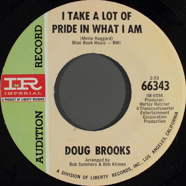7inch Record DOUG BROOKS - I Take A Lot Of Pride In What I Am 66343 Imperial 1968 US Folk Used
7inch Record DOUG BROOKS - I Take A Lot Of Pride In What I Am 66343 Imperial 1968 US Folk Used