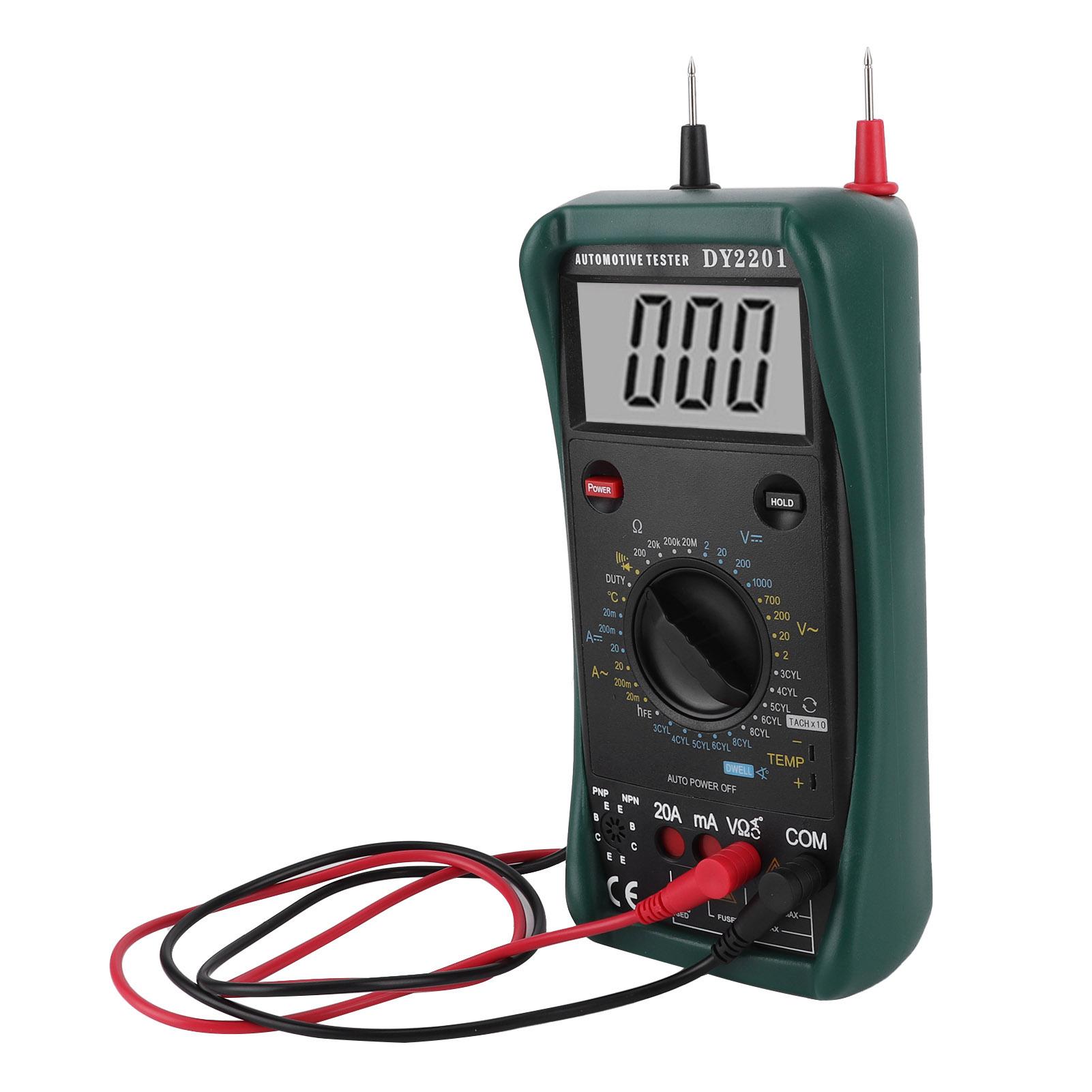 Цифровий мультиметр автомобільний тестер з автоматичним вибором діапазону 50010000 об/хв Напруга постійного/змінного струму Сила струму Опір
Цифровий мультиметр автомобільний тестер з автоматичним вибором діапазону 50010000 об/хв Напруга постійного/змінного струму Сила струму Опір