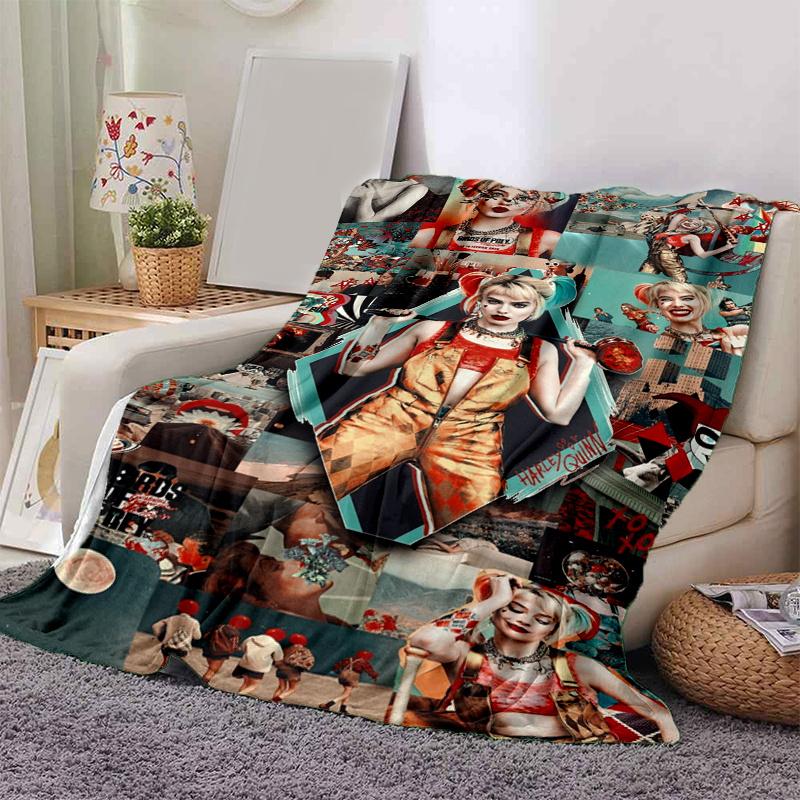 Harley Quinn Collage Poster: Aesthetic Wall Art DecorPrint Blanket, Soft Blanket For Sofa Office Bed And Travelling Daughter Birthday Gift e 130cm×150cm(50in×60in)
Harley Quinn Collage Poster: Aesthetic Wall Art DecorPrint Blanket, Soft Blanket For Sofa Office Bed And Travelling Daughter Birthday Gift e 130cm×150cm(50in×60in)