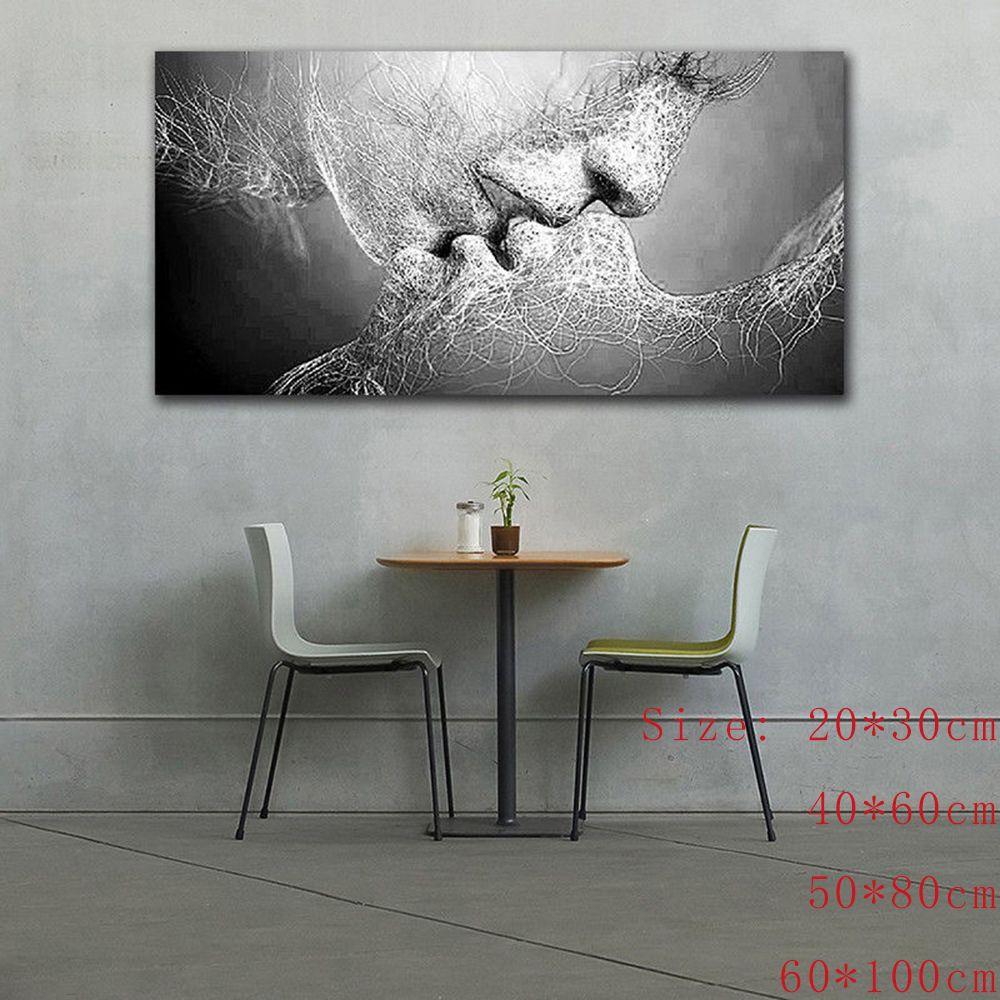 Room Home Decor Gifts Black & White Poster Love Kiss Abstract Painting Decorative Picture Wall Art
Room Home Decor Gifts Black & White Poster Love Kiss Abstract Painting Decorative Picture Wall Art
