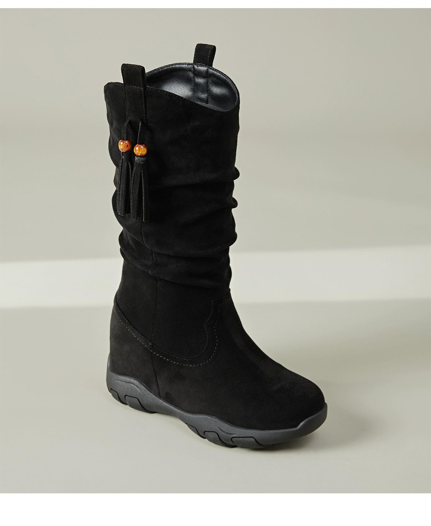 Inner heightening Martin boots women s cowhide version high boots 2025 new elastic boots high heel stacking boots thick-soled short boots 39 чёрный
Inner heightening Martin boots women s cowhide version high boots 2025 new elastic boots high heel stacking boots thick-soled short boots 39 чёрный