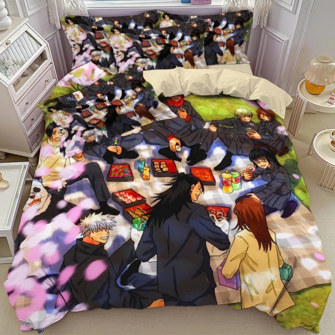 Hot Anime Jujutsu Kaisen Beding Set,3D HD Japan Famous Anime Soft Duvet Cover Sets Pilowcase Decor For Children Kids Tenagers Holiday Gift 120*200cm Single
Hot Anime Jujutsu Kaisen Beding Set,3D HD Japan Famous Anime Soft Duvet Cover Sets Pilowcase Decor For Children Kids Tenagers Holiday Gift 120*200cm Single