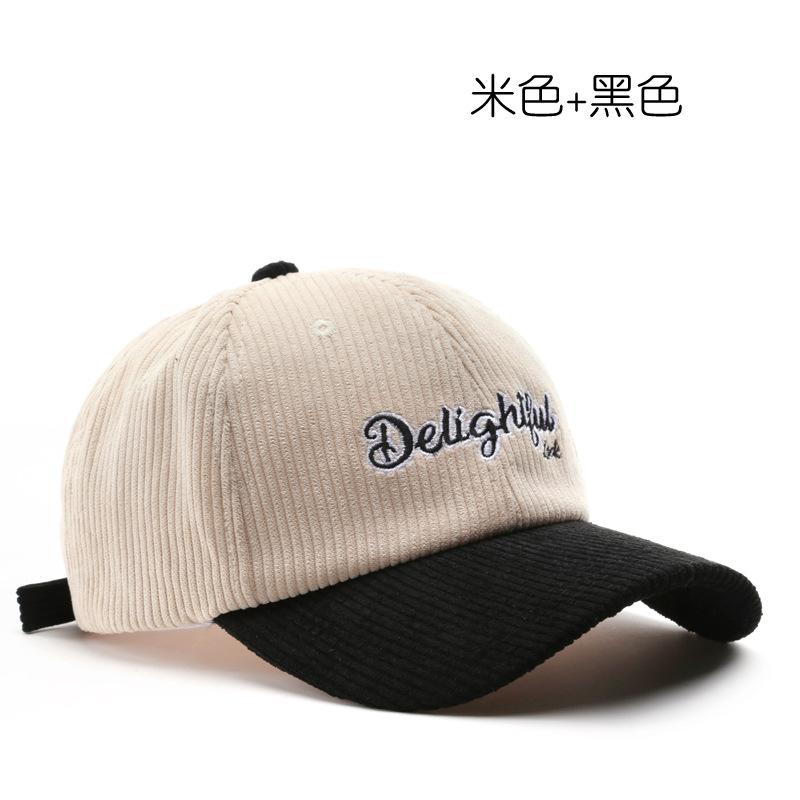 Fashion popular corduroy color matching cap outdoor sports sunshade warm baseball cap
Fashion popular corduroy color matching cap outdoor sports sunshade warm baseball cap