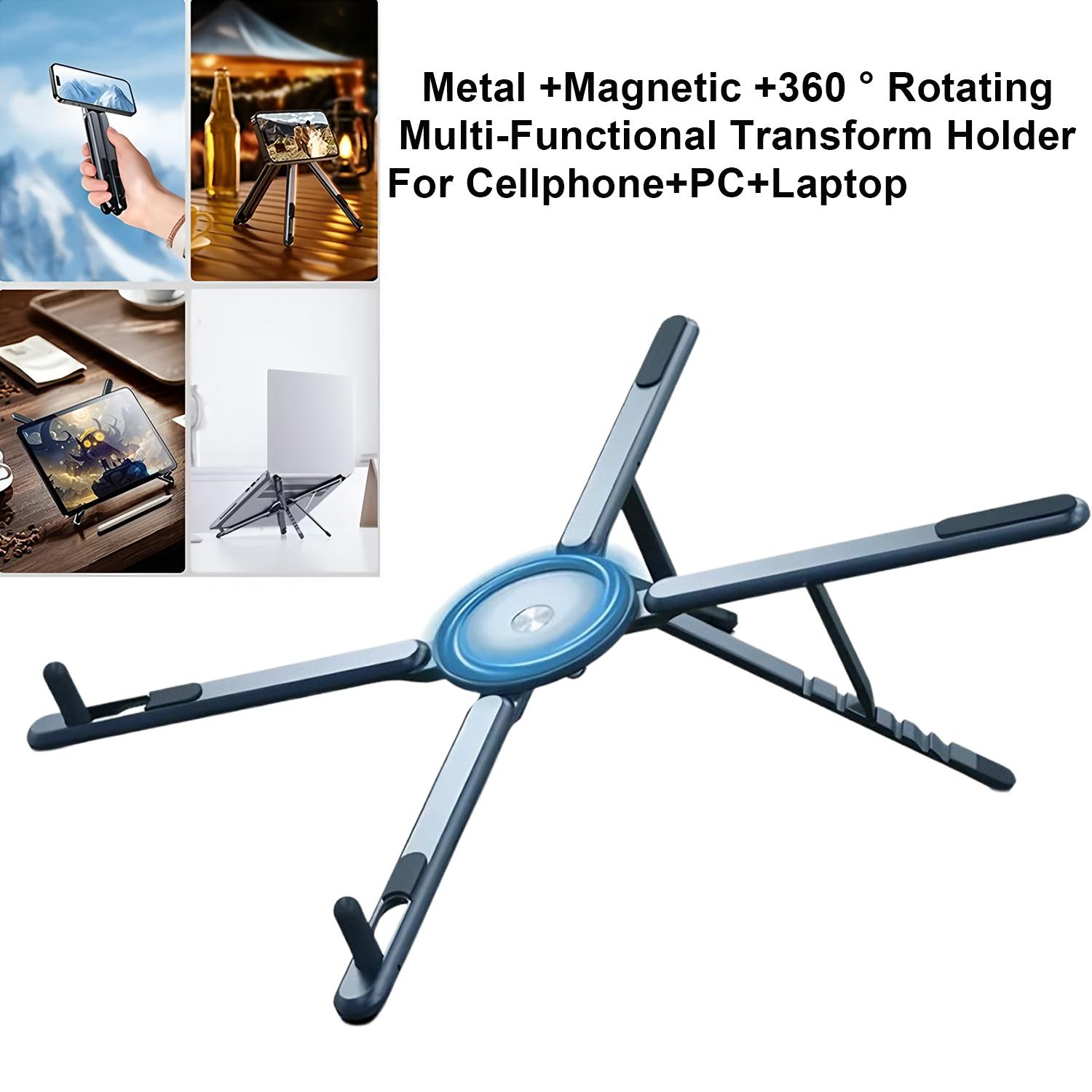 Foldale Magnetic Phone Holder Multi Form Adjustable Desktop Tablet Stand for iPhone 17~12 Tripod Handheld Mount Laptop Bracket сірий колір
Foldale Magnetic Phone Holder Multi Form Adjustable Desktop Tablet Stand for iPhone 17~12 Tripod Handheld Mount Laptop Bracket сірий колір