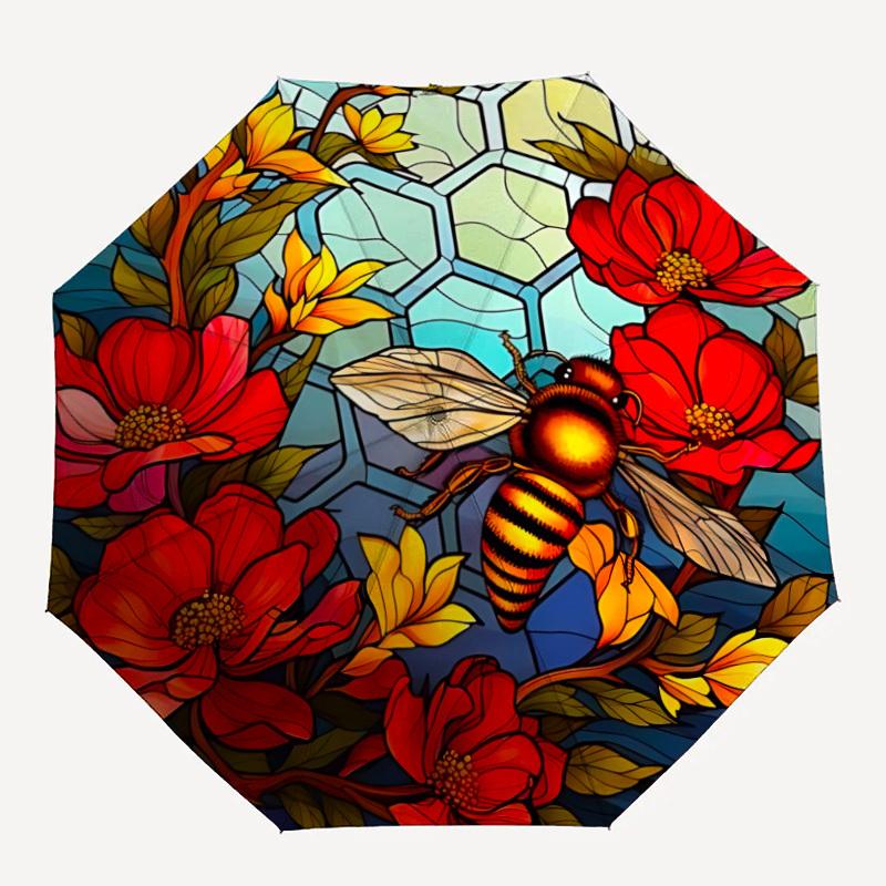 1pc Bee Garden Automatic Open/close Umbrella, 8-Rib sturdy structure, Portable Travel Umbrella, Parties, Everyday Use, Outdoor Accessory, Ar
1pc Bee Garden Automatic Open/close Umbrella, 8-Rib sturdy structure, Portable Travel Umbrella, Parties, Everyday Use, Outdoor Accessory, Ar