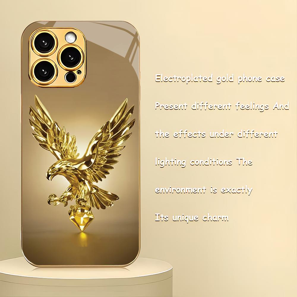 Diamond Eagle pattern electroplated glass phone case suitable for iPhone 17 16 15 14 13 12 11 Pro/Max/Plus shockproof back cover iPhone 17ProMax
Diamond Eagle pattern electroplated glass phone case suitable for iPhone 17 16 15 14 13 12 11 Pro/Max/Plus shockproof back cover iPhone 17ProMax