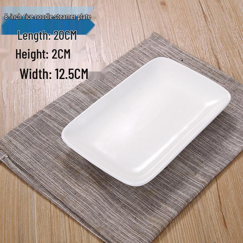 White Rectangular Ceramic Plate – Versatile Dish for Sushi, Cheong Fun, BBQ, Breakfast, Hotel, or Restaurant.
White Rectangular Ceramic Plate – Versatile Dish for Sushi, Cheong Fun, BBQ, Breakfast, Hotel, or Restaurant.