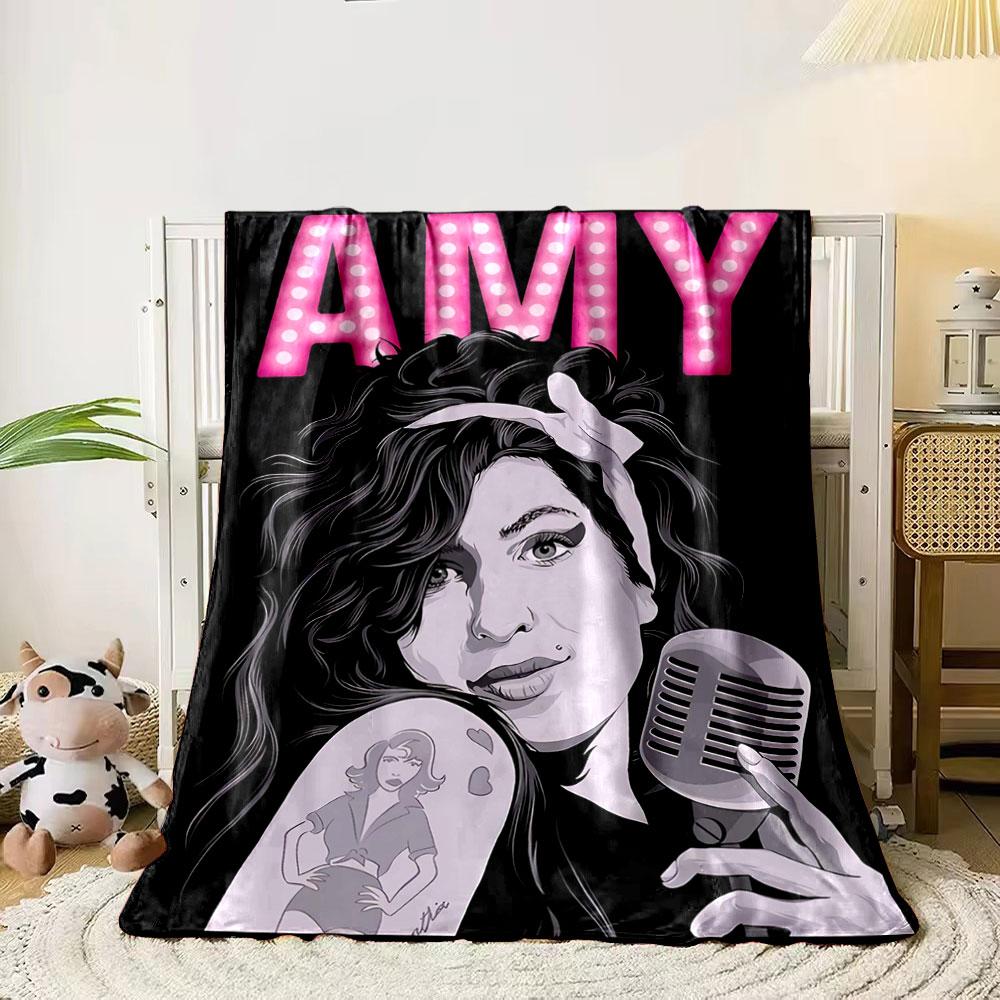Dark-haired figure holding a retro microphone, beneath lit pink text AMY . for all seasons blanket lunch break throw gift 80cm x 120cm
Dark-haired figure holding a retro microphone, beneath lit pink text AMY . for all seasons blanket lunch break throw gift 80cm x 120cm