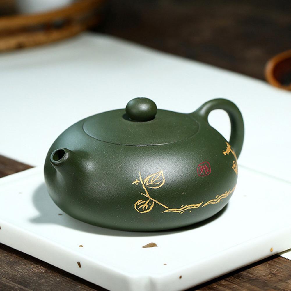 Китайский чайник Yixing с фиолетовым глиняным фильтром, чайники Xishi Beauty Kettle, аутентичный чайный набор Zisha Raw Ore Green Clay, ручной работы, 190 мл
Китайский чайник Yixing с фиолетовым глиняным фильтром, чайники Xishi Beauty Kettle, аутентичный чайный набор Zisha Raw Ore Green Clay, ручной работы, 190 мл