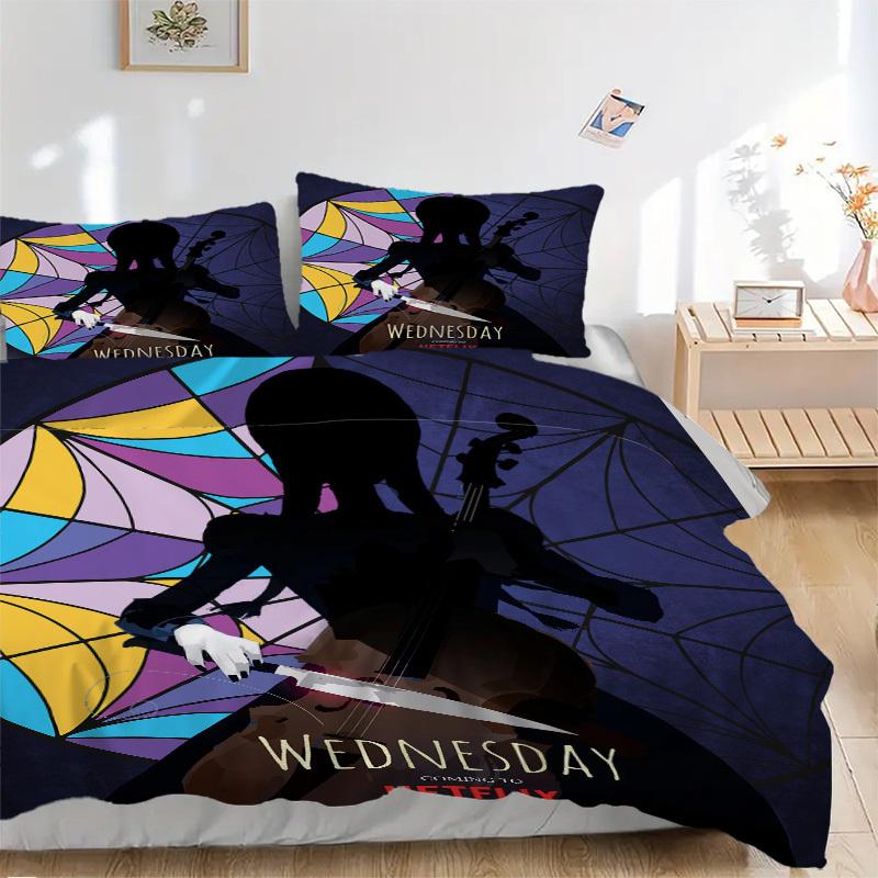 Wednesday Addams, Netflix series poster. Bedding Set Comforter Cover Gift for Bedroom,Includes 1 Cover and 2 Pillowcases, No InsertB377 135x200cm
Wednesday Addams, Netflix series poster. Bedding Set Comforter Cover Gift for Bedroom,Includes 1 Cover and 2 Pillowcases, No InsertB377 135x200cm