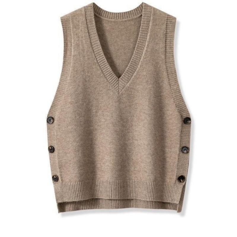 Women s Vintage V-Neck Knitting Vest Side Split Button Sleeveless Sweater Autumn Winter Solid Color Casual Waistcoat XL синій
Women s Vintage V-Neck Knitting Vest Side Split Button Sleeveless Sweater Autumn Winter Solid Color Casual Waistcoat XL синій