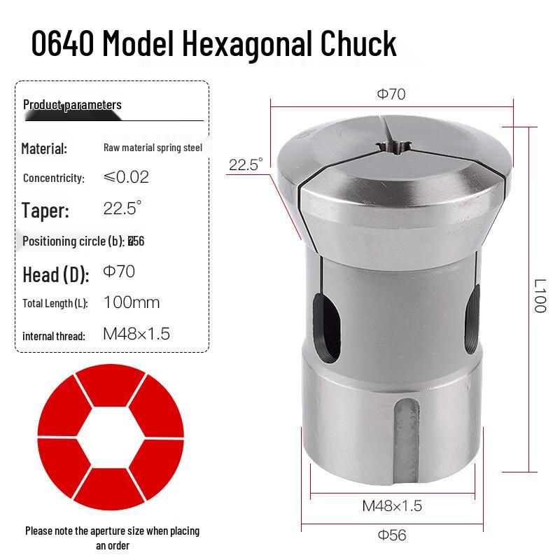Yunduo S37 High-Precision Hexagonal Collet
Yunduo S37 High-Precision Hexagonal Collet
