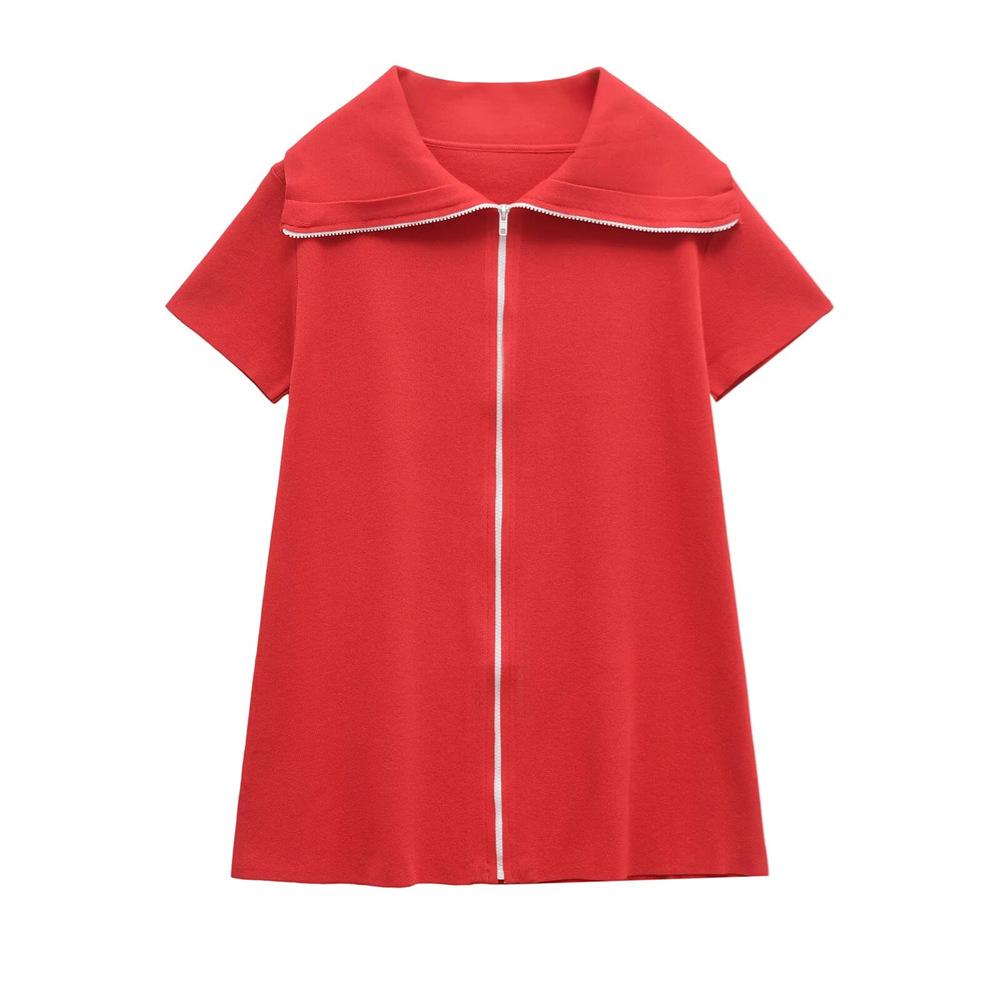 2025 Spring/Summer Women s Casual Loose Minimalist Zip-Up Dress with Turn-Down Collar Small
2025 Spring/Summer Women s Casual Loose Minimalist Zip-Up Dress with Turn-Down Collar Small