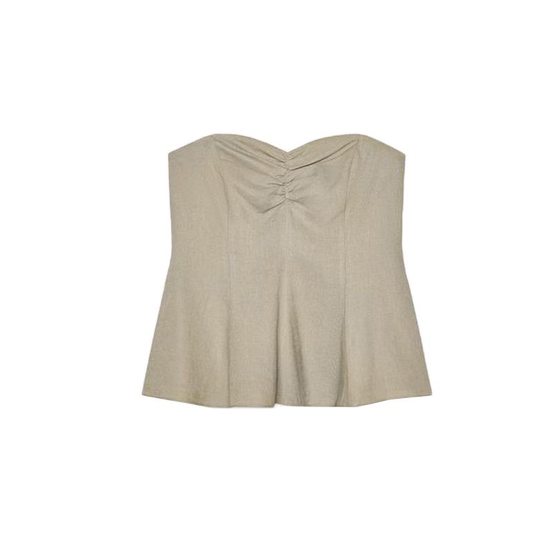 Summer New Product Women s Clothes Linen Blended Strapless Straight Collar Minimalist All-Matching Comfortable Tube Top Tops 3209153 Dark Sandy Brown L
Summer New Product Women s Clothes Linen Blended Strapless Straight Collar Minimalist All-Matching Comfortable Tube Top Tops 3209153 Dark Sandy Brown L