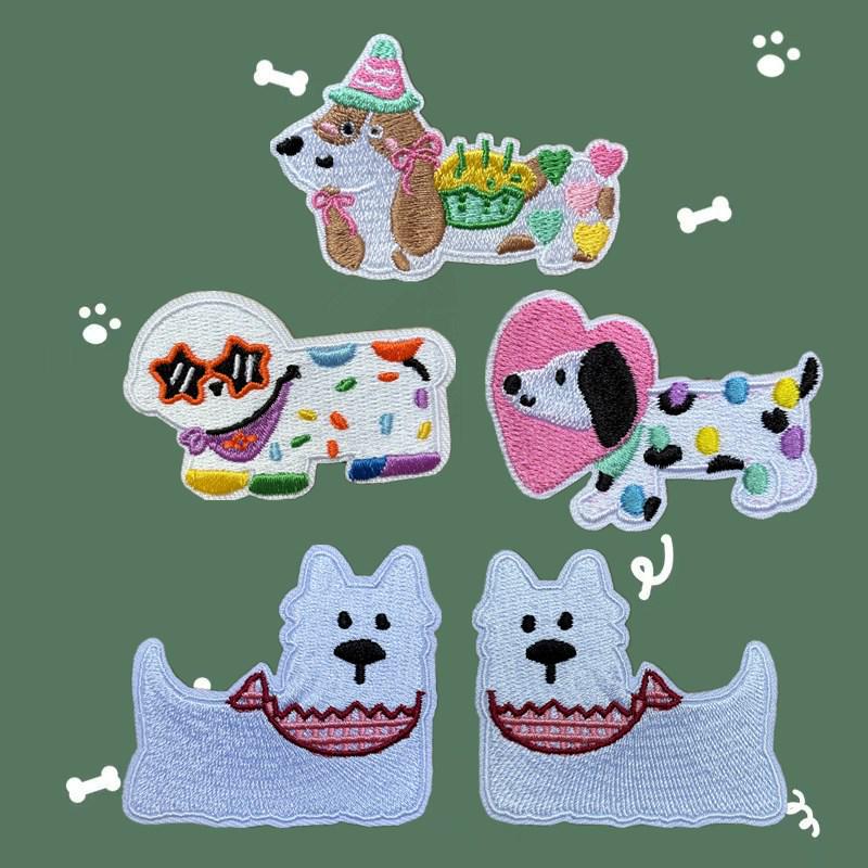 Self-Adhesive Cartoon Embroidered Puppy Fabric Patch for Clothes & Bags - DIY Decoration & Repair Applique
Self-Adhesive Cartoon Embroidered Puppy Fabric Patch for Clothes & Bags - DIY Decoration & Repair Applique