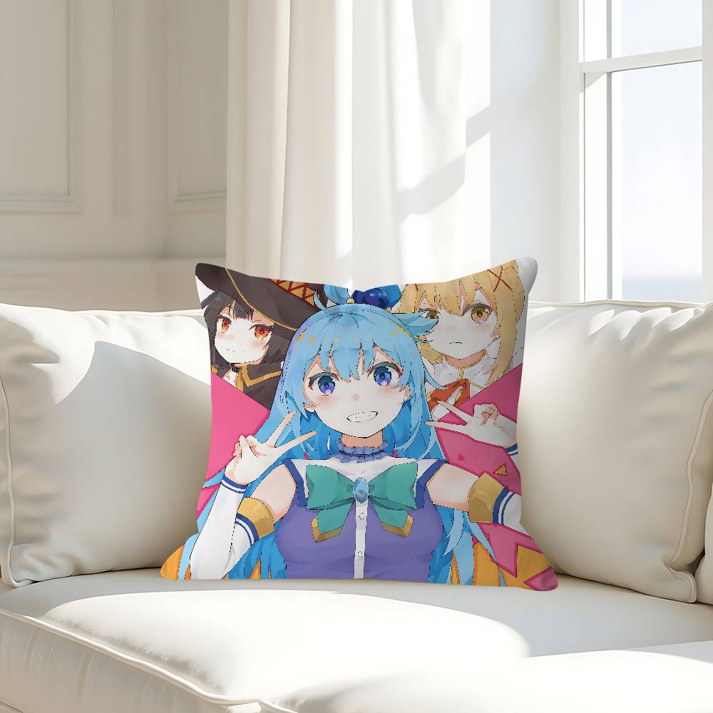 K-KONOSUBA 45*45cm Cushion Cover Pillow Cover Decor Pillowcase Home Pillowcase For Couch Pillow 16x16Inch
K-KONOSUBA 45*45cm Cushion Cover Pillow Cover Decor Pillowcase Home Pillowcase For Couch Pillow 16x16Inch