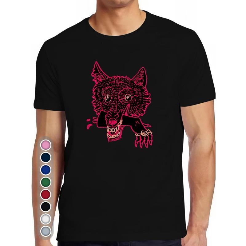 European sizes Men s Neon Pink Wolf Graphic T-Shirt - Fierce Canine Animal Print Short Sleeve Tee 4XL чорний
European sizes Men s Neon Pink Wolf Graphic T-Shirt - Fierce Canine Animal Print Short Sleeve Tee 4XL чорний