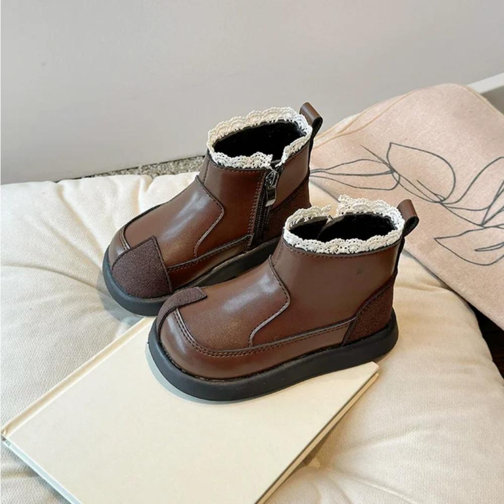Chelsea Boots for Girls, Soft Lace Princess Boots, Pu Leather Shorts with Soft Sole, Autumn-Winter Collect 21 коричневый
Chelsea Boots for Girls, Soft Lace Princess Boots, Pu Leather Shorts with Soft Sole, Autumn-Winter Collect 21 коричневый